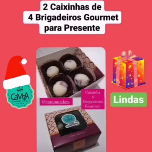 Caixinha com brigadeiros gourmet