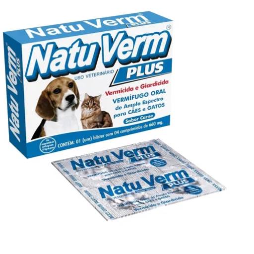 Comprar o produto de NATU VERM PLUS - 660mg em Vermífugo  pela empresa Casa Pet Shop JN em Foz do Iguaçu, PR por Solutudo