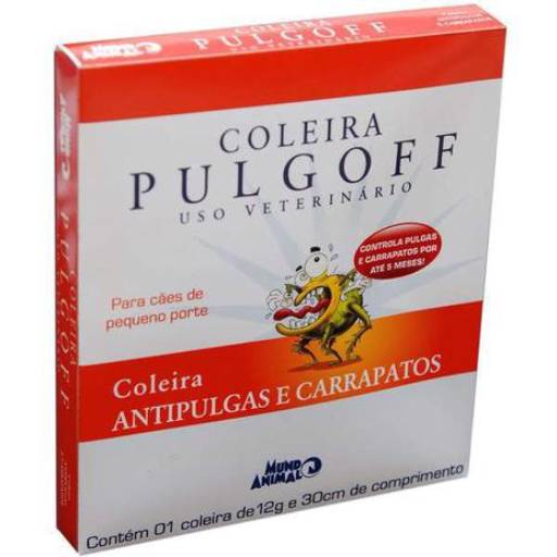 Coleira Antipulgas Mundo Animal Pulgoff Para Cães