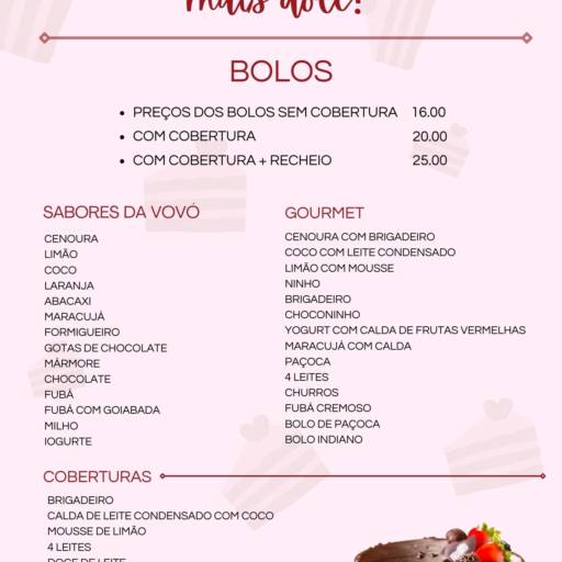 Confira nosso Cardápio de Bolos e Doces clicando aqui!