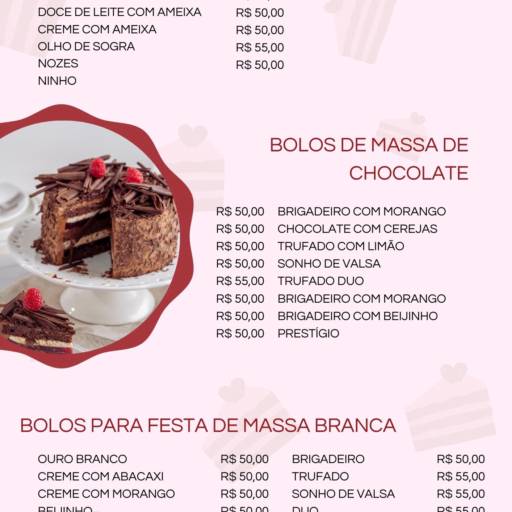 Confira nosso Cardápio de Bolos e Doces clicando aqui! por Doces & Doces - Confeitaria