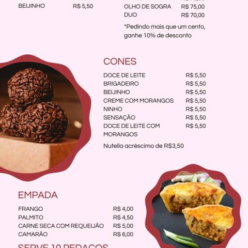Confira nosso Cardápio de Bolos e Doces clicando aqui! por Doces & Doces - Confeitaria
