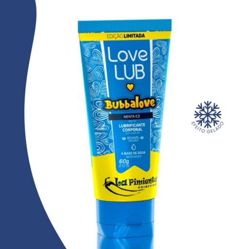 Lubrificante à base d'água com sabor e efeito gelado
