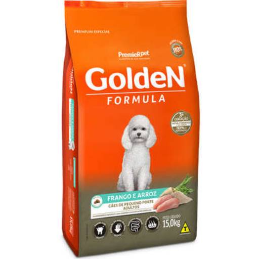 Ração Premier Golden Formula Cães Adultos Frango e Arroz Mini Bits