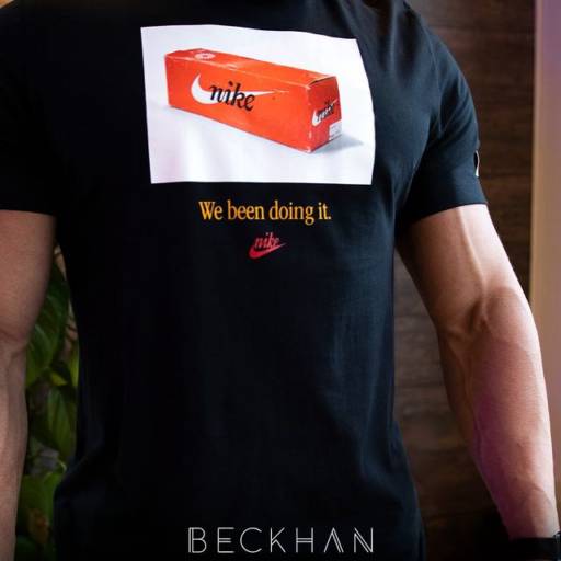 Camiseta Nike Preta - Bauru por Beckhan Mens Wear