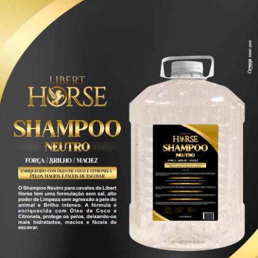 Comprar o produto de Shampoo Neutro 5L em Cosméticos para cavalos pela empresa Libert Horse em Aracaju, SE por Solutudo
