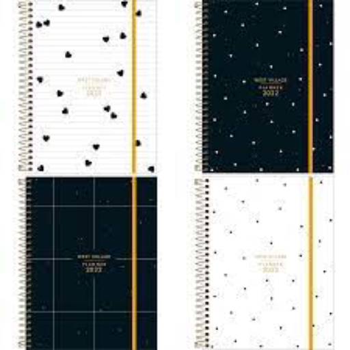 Planner Espiral 12,9 x 18,8 cm West Village 2022 – Sortido – Tilibra - Bauru por Papelaria He Man II