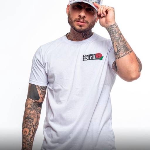 Comprar o produto de Camiseta BLCK Number One Rose - Branca - Bauru em Camisetas pela empresa Beckhan Mens Wear em Bauru, SP por Solutudo