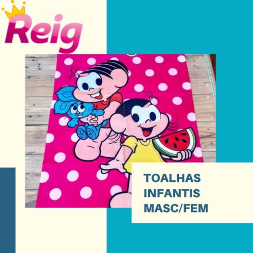 TOALHAS INFANTIS MASCULINO E FEMININO por Loja Reig
