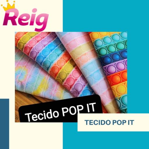TECIDO POP IT por Loja Reig