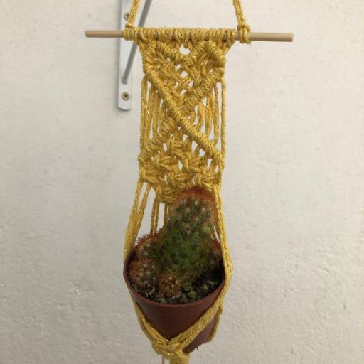 Suporte para Plantas em macramê por Vovó Lua Arteira Artesanatos 