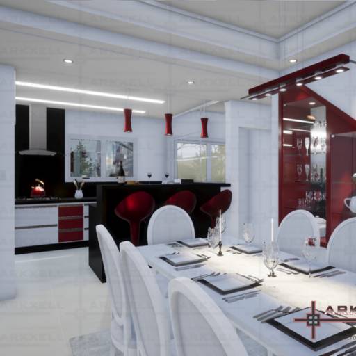 Design de interiores  em São Paulo, SP por Arkxell - Projetos Arquitetônicos