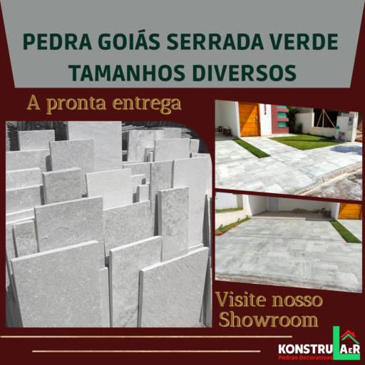 Comprar o produto de Pedra Goiás Verde Serrada  em Pedras pela empresa KonstruLaer Pedras Decorativas em Ourinhos, SP por Solutudo