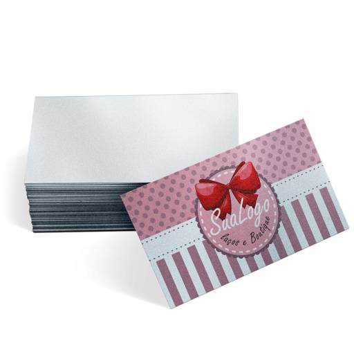 Cartões de Visita / Papéis Especiais Silver Lux 300G / Sem Verniz em São José do Rio Preto, SP por Public Gráfica e Brindes