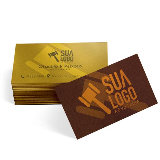 Cartões de Visita / Papéis Especiais Gold Master papel ouro 300G / Sem Verniz em São José do Rio Preto, SP por Public Gráfica e Brindes