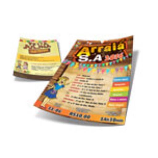 PANFLETOS, FLYERS E FOLHETOS APERGAMINHADO 90G em São José do Rio Preto, SP por Public Gráfica e Brindes