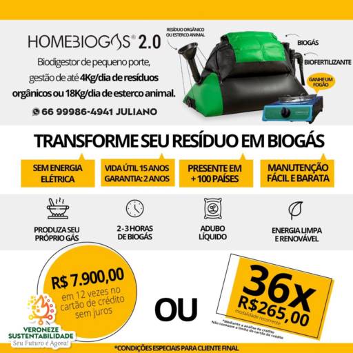 Homebiogas 2.0 por Veroneze Sustentabilidade