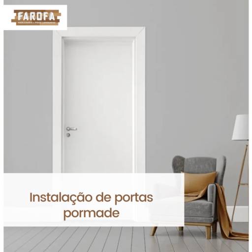 Instalação de portas pormade por Farofa Marcenaria e Pisos Laminados 
