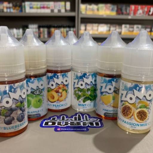 Juice e Nicsalt Zomo por Dubai Tabacaria 