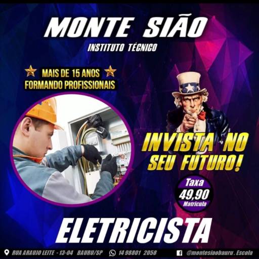 Curso de Eletricista - Bauru  por Monte Sião Instituto Técnico