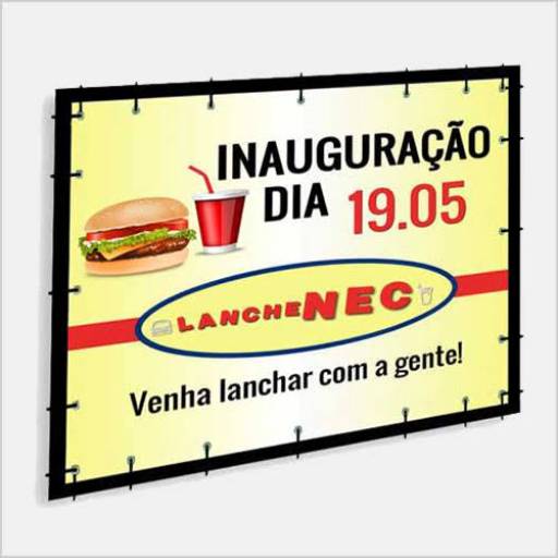 Banner lona front light 440g com ilhós em São José do Rio Preto, SP ...