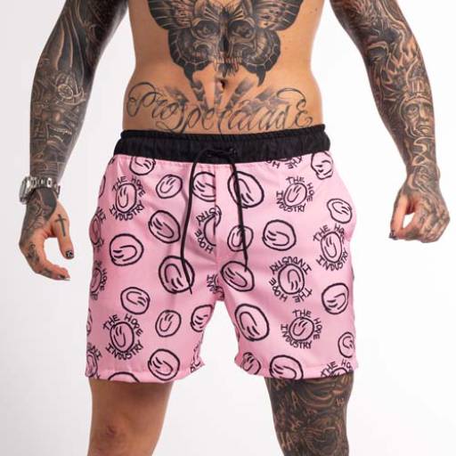 Shorts Water Happy – Soft Pink por Beckhan Mens Wear