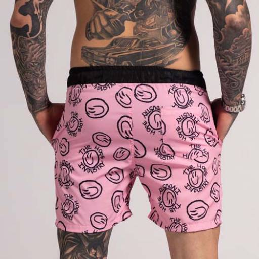 Shorts Water Happy – Soft Pink por Beckhan Mens Wear