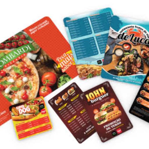 Cardápios PVC Premium 0,50 mm por Public Gráfica e Brindes