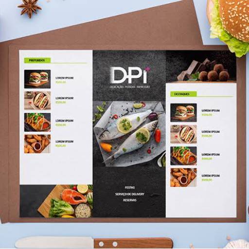 Cardápios Plastificação Rígida 0,10mm por Public Gráfica e Brindes