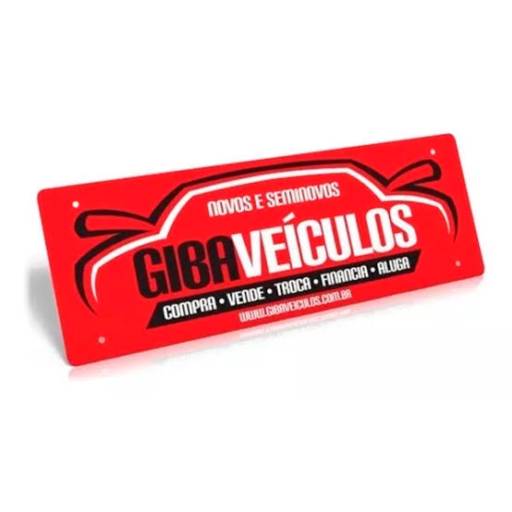 Cobre Placa para Carros e Motos em São José do Rio Preto, SP por Public Gráfica e Brindes