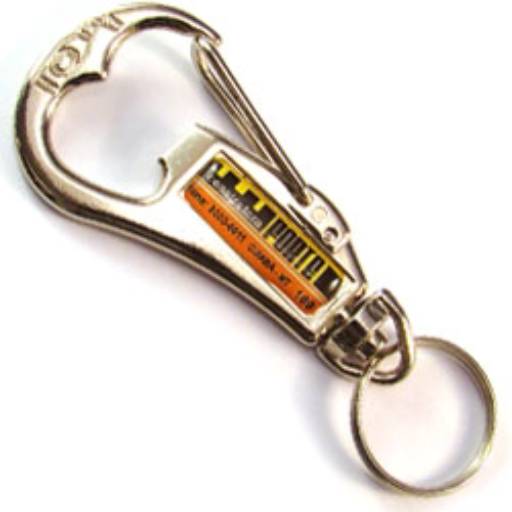 Chaveiros Mosquetões COD 100 - Abridor Cromado - resina 2 lados em São José do Rio Preto, SP por Public Gráfica e Brindes