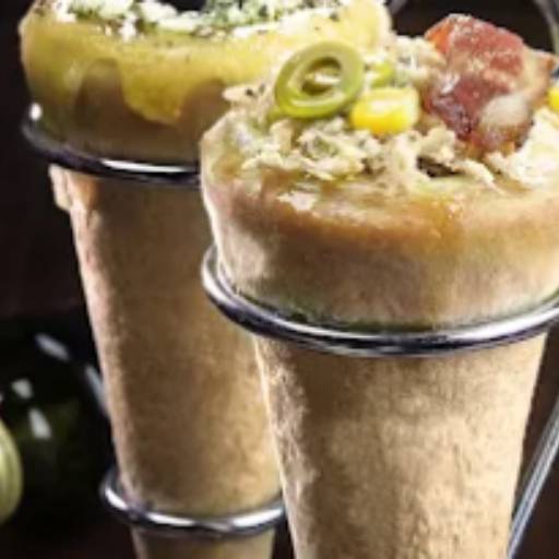 Pizza cone de frango com bacon - Super top