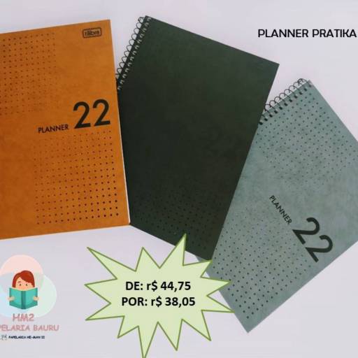 Comprar o produto de Planner Espiral Pratika - Bauru em Planner pela empresa Papelaria He Man II em Bauru, SP por Solutudo