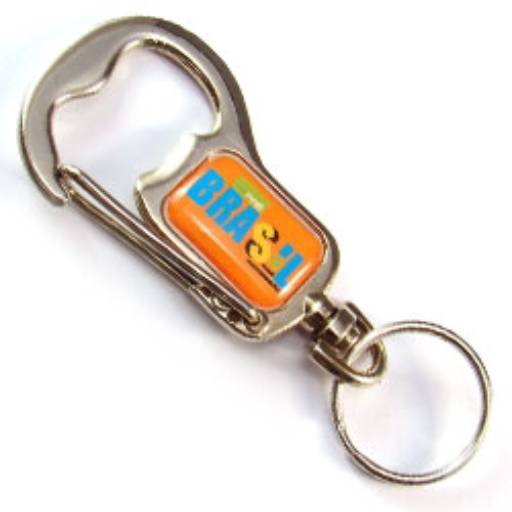 Chaveiros Mosquetões COD 110 - Abridor de Garrafa - resina 2 lados em São José do Rio Preto, SP por Public Gráfica e Brindes