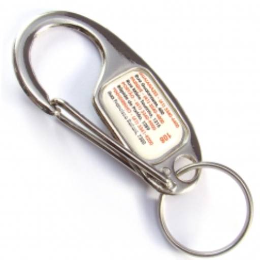 Chaveiros Mosquetões COD 108 - Anzol 3 - resina 2 lados em São José do Rio Preto, SP por Public Gráfica e Brindes