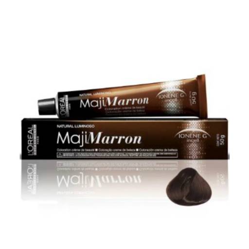 L'Oréal Professionne Majimarron 6.8 Louro Escuro Marrom Natural Luminoso- Coloração 50g por Charmy Perfumes - Centro
