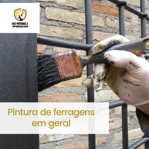 Pintura de ferragens em geral por Sos Pinturas e Impermeabilização 