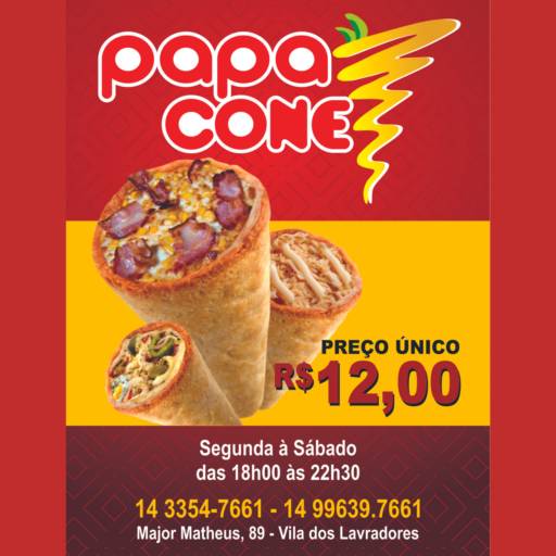 Comprar o produto de Pizza em Cone em Pizzas pela empresa Papa Cone em Botucatu, SP por Solutudo