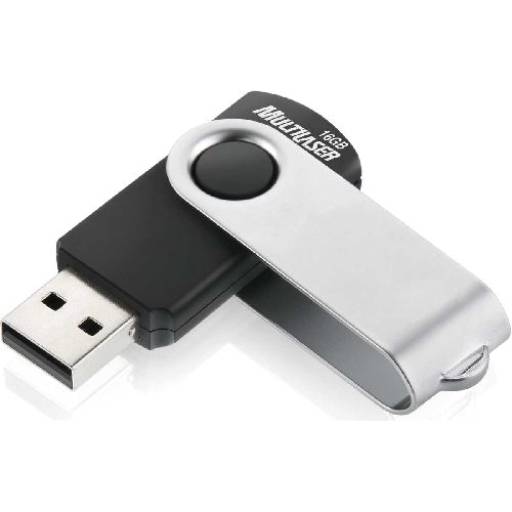 Comprar o produto de Pen drive USB Twist 2 16gb – Multilaser em Bauru em Pen Drives pela empresa Papelaria He Man II em Bauru, SP por Solutudo