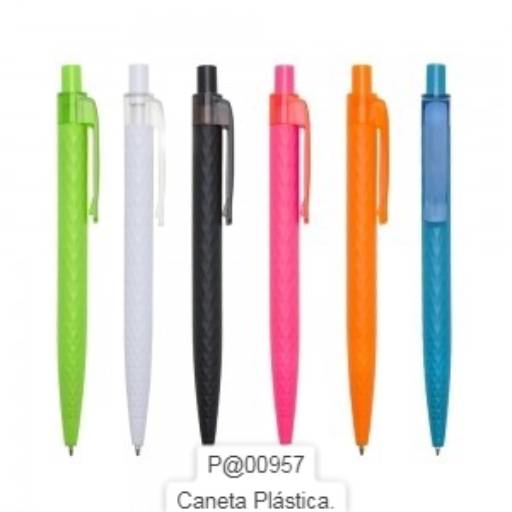 Canetas de Plástico Categoria B por Public Gráfica e Brindes