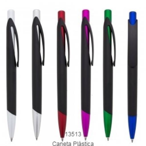 Canetas de Plástico Categoria B por Public Gráfica e Brindes