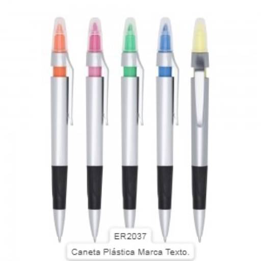 Canetas de Plástico Categoria B por Public Gráfica e Brindes
