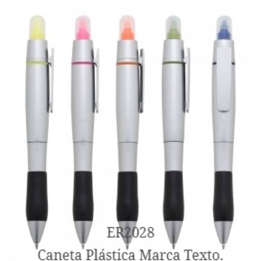 Canetas de Plástico Categoria B por Public Gráfica e Brindes
