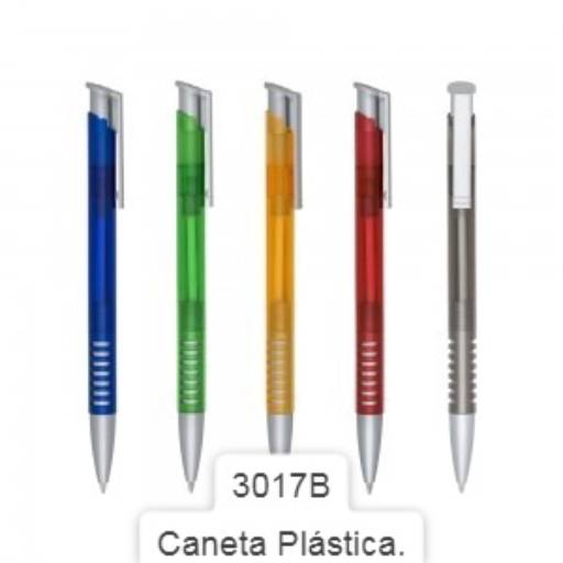 Canetas de Plástico Categoria B por Public Gráfica e Brindes