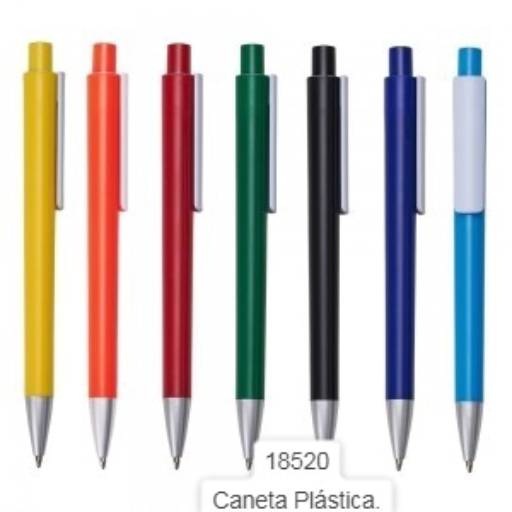 Canetas de Plástico Categoria B por Public Gráfica e Brindes