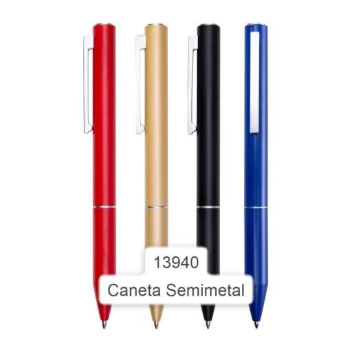 Caneta Semi Metal em São José do Rio Preto, SP por Public Gráfica e Brindes