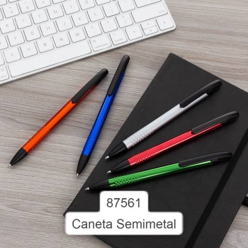 Caneta Semi Metal por Public Gráfica e Brindes