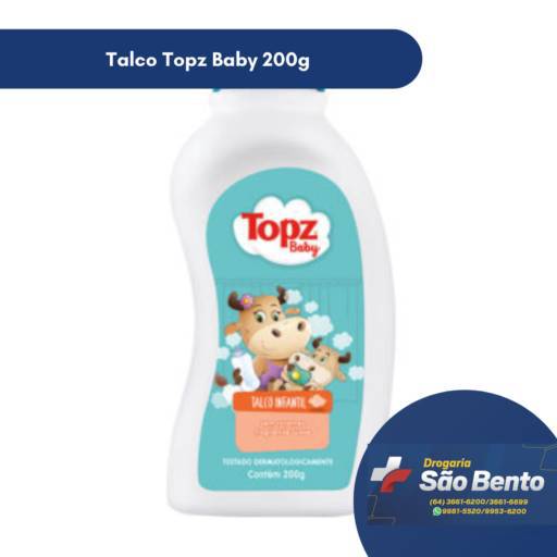 Talco Topz Baby 200g por Drogaria São Bento 02