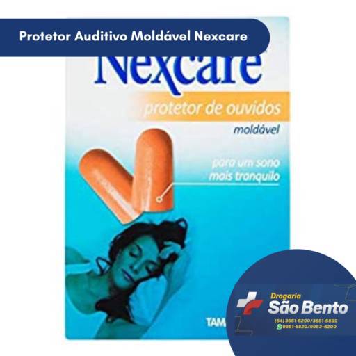 Protetor Auditivo Moldável Nexcare C/2 Pares por Drogaria São Bento 02