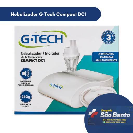 Nebulizador G-Tech Compact DC1 por Drogaria São Bento 02
